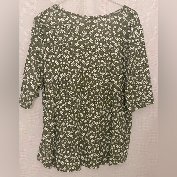 NWOT Time and Tru floral cotton tee, size US 3X - Picture 4 of 4